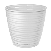 "Saffron" Горшок для цветов с поддоном 1,5л, цв.белый