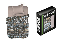 "Wenge" Комплект постельного белья "Cities" 1,5сп, 70х70см, перкаль