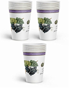 "Дыхание прованса" Набор бум.стаканов "Виноград" 6шт 250мл