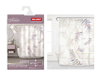 "VALIANT" BOTANIC LILAC MOSAIC Штора для ванной 180х200см