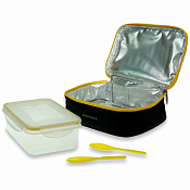 "Арктика" Термосумка с контейнером и приборами, 2л, цв.черный