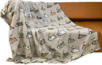 Плед "Sleep Dog" 130х170см, цв. бежевый, флис