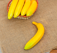 Муляж "Банан" 20см, цв.желтый