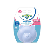 "Мишка" Футляр для детской пустышки 10см, цв.светло-голубой