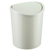 Контейнер для мусора настольный 1,6л, цв.белый ротанг