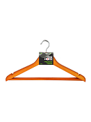 "Wood dark" Н-р вешалок деревянные с перекладиной, 3шт. 45х23см