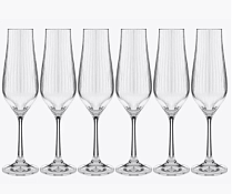 "Tulipa" Optic" Набор бокалов для шампанского 6шт. 170мл, оптика