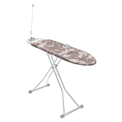 "НИКА" Доска гладильная "Haushalt P" осн. термостойкий пластик, 120х40см, цв.haushalt flower