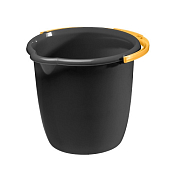 Ведро 8л, цв.темно-серый 27х27х23,3см