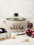 "Queen Of Kitchen" Кастрюля глубокая со стекл. крышкой 5,4л