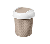 Контейнер для мусора настольный "Velvet" 1л, 13х15,5см, цв.бежевый