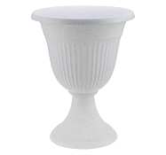 Кашпо напольное "ЛИВИЯ" d=35см h=44см 12,5л, цв.белый