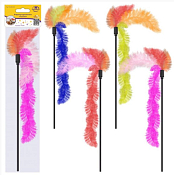 Игрушка-дразнилка на палочке "Пушок" 45см, в ассорт.