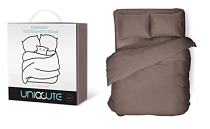 "Uniqcute" Комплект постельного белья "Mocca" 1,5сп, 50х70см, цв.мокка,поплин