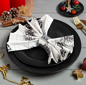 Набор салфеток "Christmas" с кольцами 2шт, 45х45см