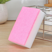 Губка меламиновая с абразив.слоем 11х7х3см, в ассорт.