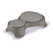 Sally Миска для корма 32х23,7х7см, цв.антрацит