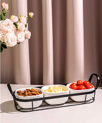 Менажница "Lattice" 3 секции 36,5х13х10см