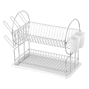 Сушилка для посуды 2-х уровневая, 50х23х36см