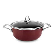 "Copper Core Cookware" Кастрюля 4,3л 24см цв.бордо