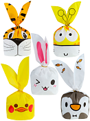 Набор пакетов полиэтиленовых "Веселые зверята" 35шт. 13,5х22см 5в.