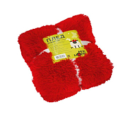 Плед "Пушистый" 150х200см, пл.330, цв.красный