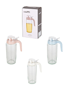 Емкость для масла и уксуса с дозатором 600мл, 3цв.