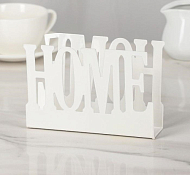 Салфетница "Home" 15х4х10см, цв.белый