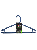 Н-р вешалок пластик. 41х21см, 5шт., цв.темно-синий
