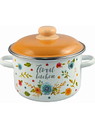 "Appetite" Floral kitchen" Кастрюля эмалированная 4л
