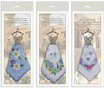 Женский носовой платок "Платье" 30х30см, 3вида