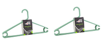 Н-р вешалок пластик. 41х13см, 10шт., цв.дымно-зеленый 63165PH-B