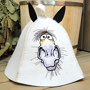 Шапка для сауны "Конь 3D"