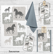 Прихватка "Заплатки" 14х22см