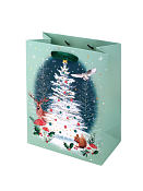 Пакет бумажный "Белоснежная ёлочка" 23х18х10см
