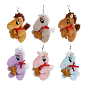 Брелок "Лошадка со звездой" 8,5см, в ассорт.