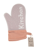 "Cook Charmy" Прихватка варежка 30х21см, силикон цв.розовый