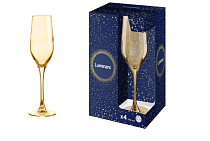 "Golden Honey" Набор бокалов для шампанского 4шт. 160мл