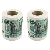 Набор туалетной бумаги "1000 руб" 2шт