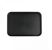 Поднос противоскользящий 35х27см, цв.черный