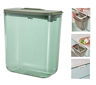 Подвесной контейнер для пищевых отходов 26,5х15,2х30,2см, цв.зеленый