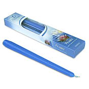 Набор свечей античных 2шт, 24,5см, цв.голубой