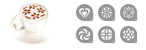 "MyDRINK" Набор трафаретов для капучино 6шт
