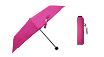 "Simple" Зонт женский, 3 слож., механический, розовый