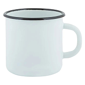 Кружка эмалированная 0,4л, цв.белый